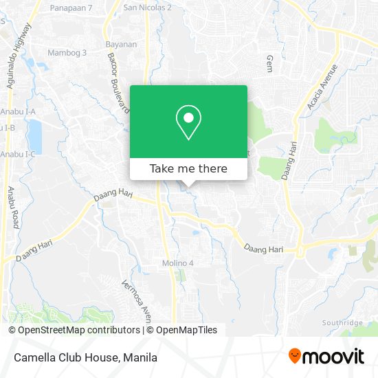 Camella Club House map