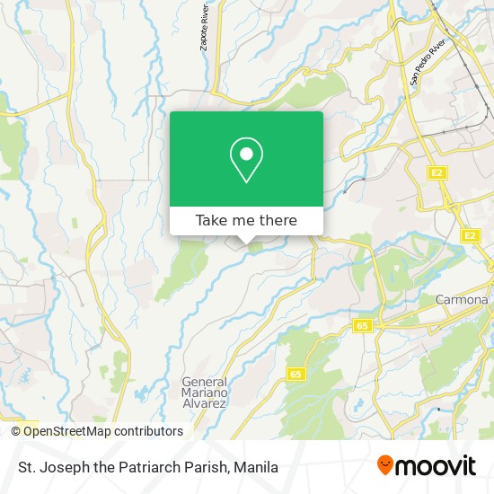St. Joseph the Patriarch Parish map