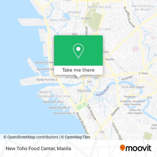 New Toho Food Center map