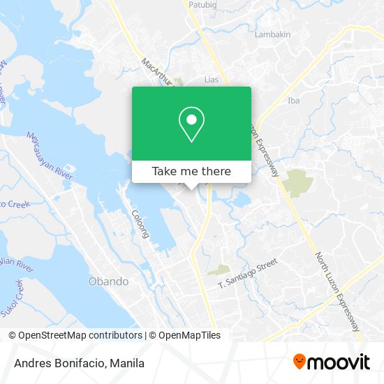 Andres Bonifacio map