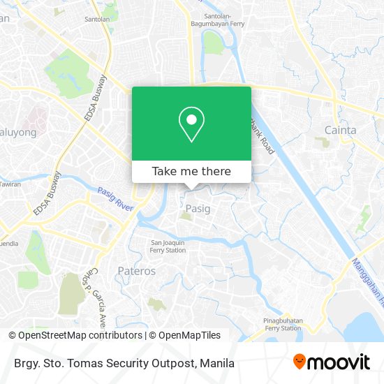 Brgy. Sto. Tomas Security Outpost map