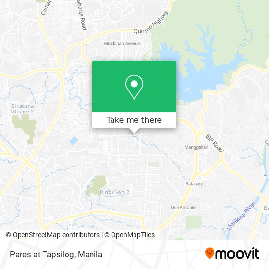 Pares at Tapsilog map