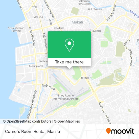 Cornel's Room Rental map