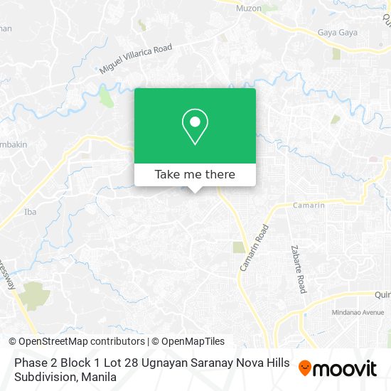 Phase 2 Block 1 Lot 28 Ugnayan Saranay Nova Hills Subdivision map