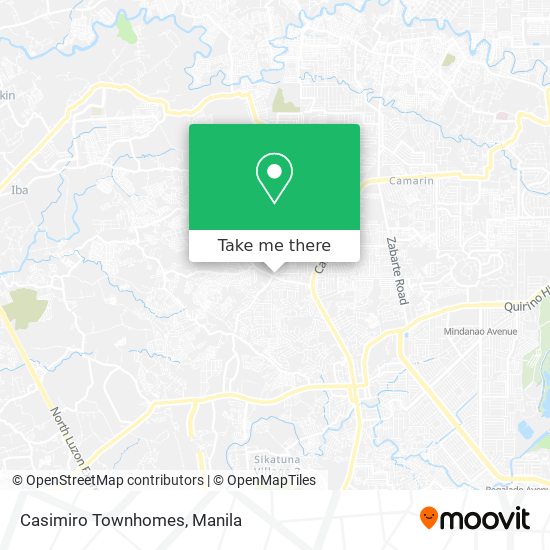 Casimiro Townhomes map