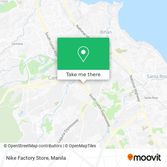 Nike Factory Store map