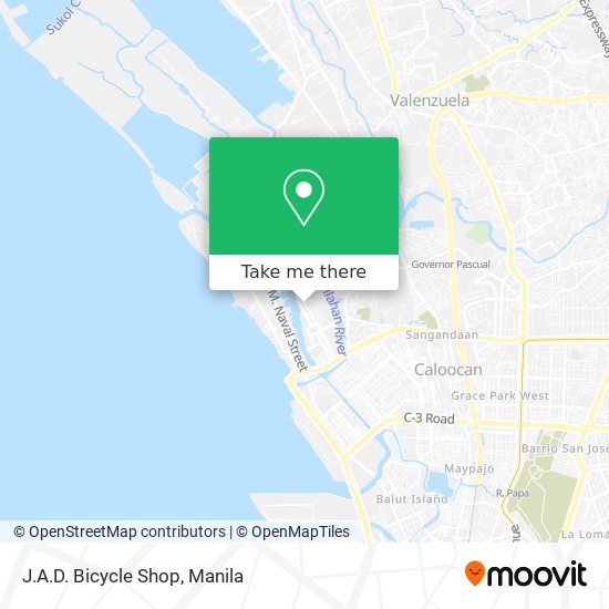J.A.D. Bicycle Shop map