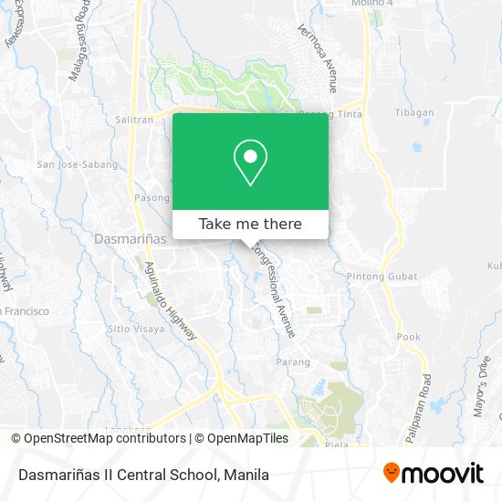 Dasmariñas II Central School map