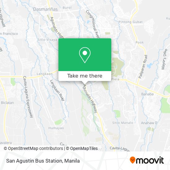 San Agustin Bus Station map