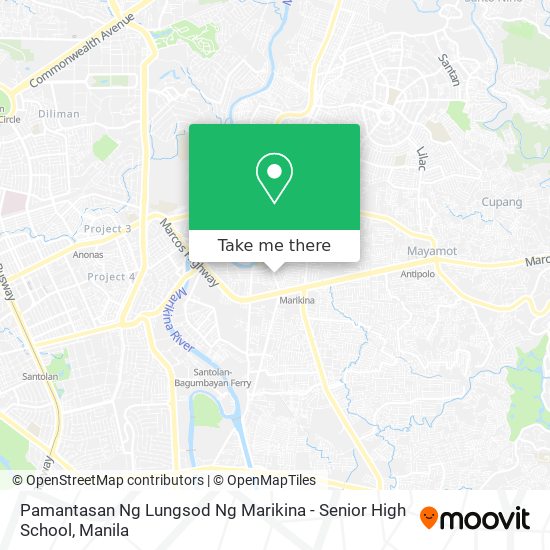 Pamantasan Ng Lungsod Ng Marikina - Senior High School map