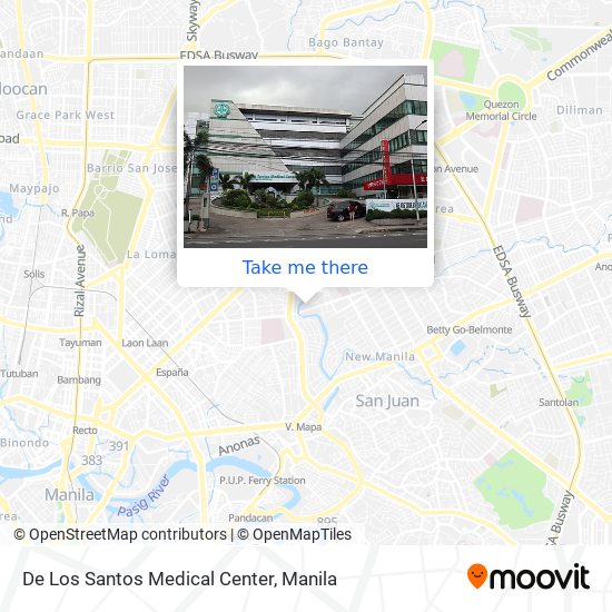 De Los Santos Medical Center map