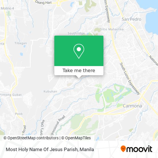 Most Holy Name Of Jesus Parish map