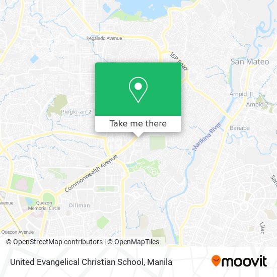 United Evangelical Christian School map