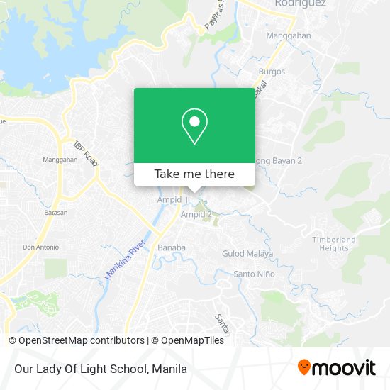 Our Lady Of Light School map