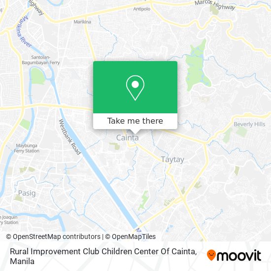 Rural Improvement Club Children Center Of Cainta map