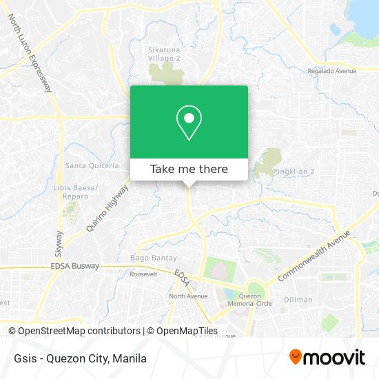 Gsis - Quezon City map