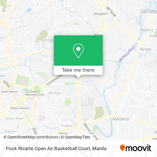 Pook Ricarte Open Air Basketball Court map