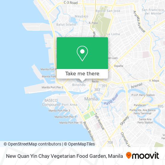 New Quan Yin Chay Vegetarian Food Garden map