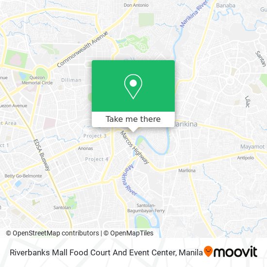 Riverbanks Mall Food Court And Event Center map
