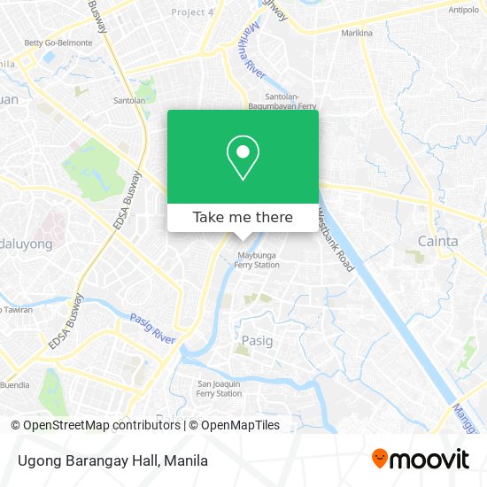 Ugong Barangay Hall map