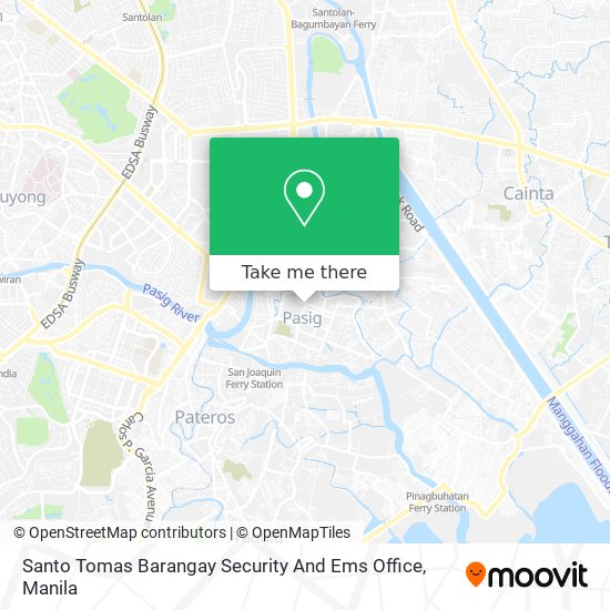Santo Tomas Barangay Security And Ems Office map
