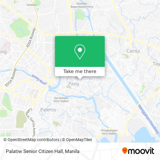 Palatiw Senior Citizen Hall map