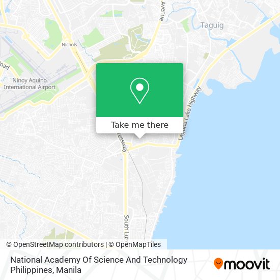 National Academy Of Science And Technology Philippines map