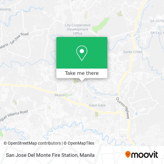 San Jose Del Monte Fire Station map