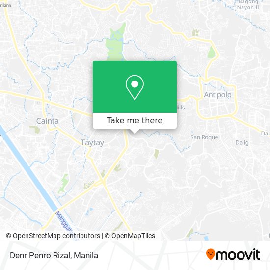 Denr Penro Rizal map