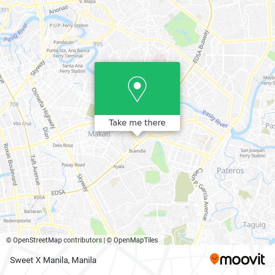 Sweet X Manila map