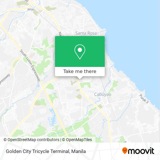 Golden City Tricycle Terminal map
