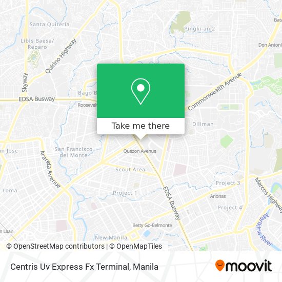 Centris Uv Express Fx Terminal map