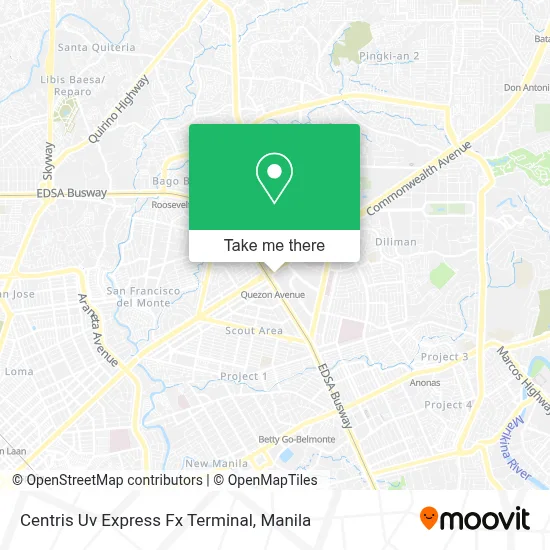 Centris Uv Express Fx Terminal map