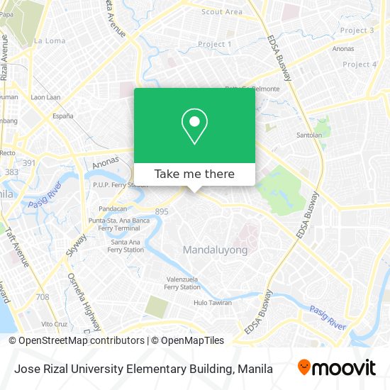 Jose Rizal University Elementary Building map
