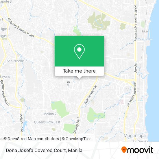 Doña Josefa Covered Court map