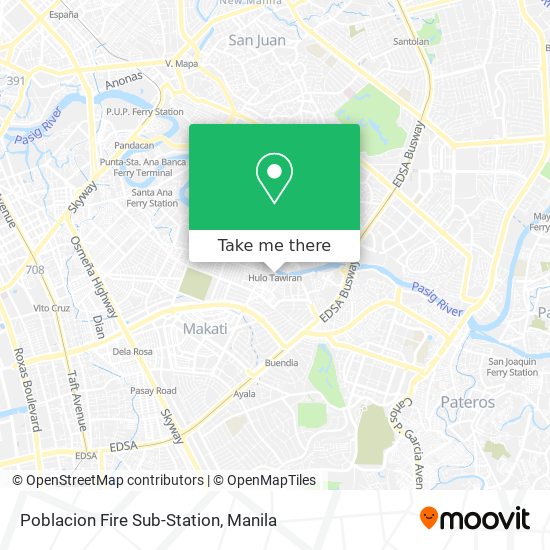Poblacion Fire Sub-Station map