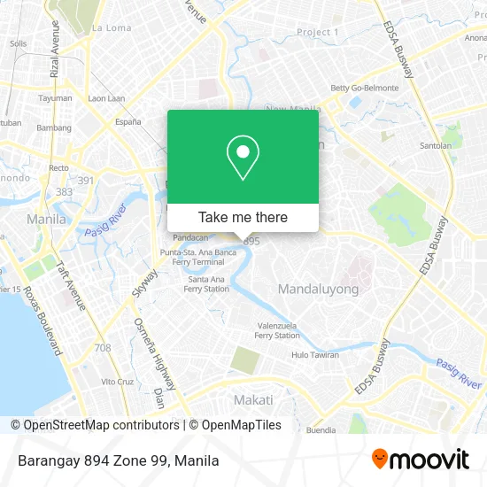 Barangay 894 Zone 99 map
