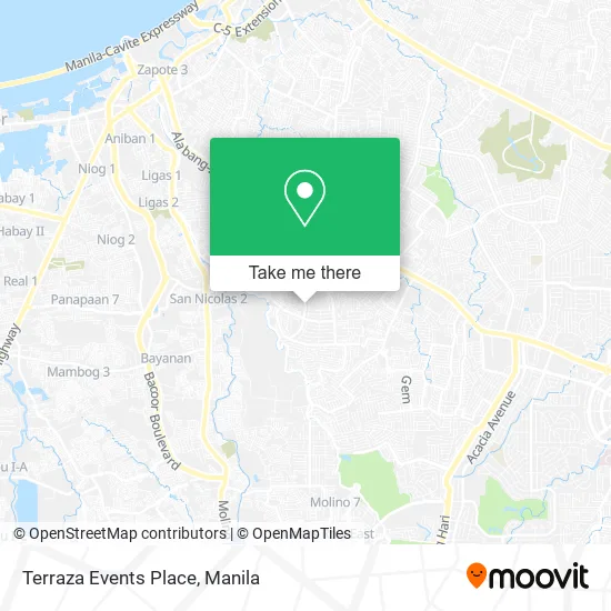 Terraza Events Place map
