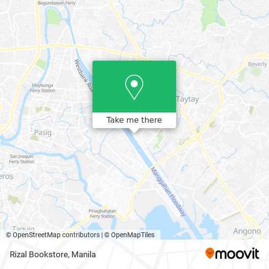 Rizal Bookstore map