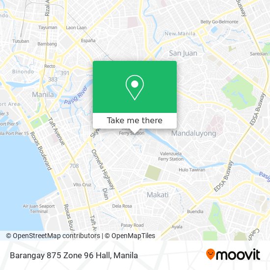 Barangay 875 Zone 96 Hall map