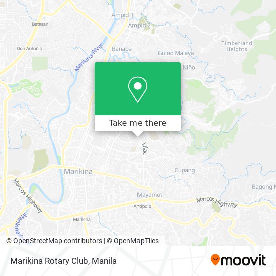 Marikina Rotary Club map