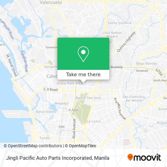 Jingli Pacific Auto Parts Incorporated map