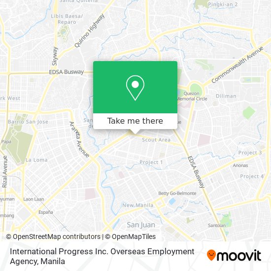International Progress Inc. Overseas Employment Agency map