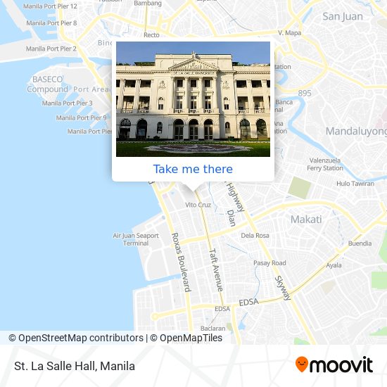 St. La Salle Hall map