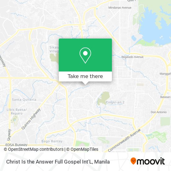 Christ Is the Answer Full Gospel Int'L map