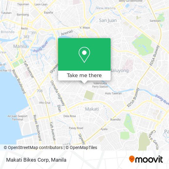 Makati Bikes Corp map