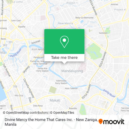 Divine Mercy the Home That Cares Inc. - New Zaniga map
