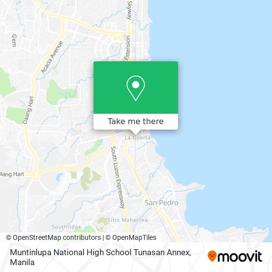 Muntinlupa National High School Tunasan Annex map