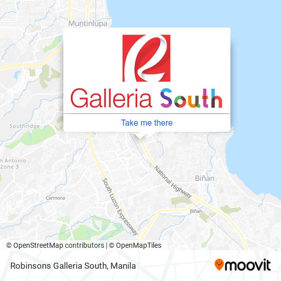 Robinsons Galleria South map