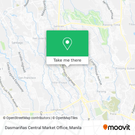 Dasmariñas Central Market Office map